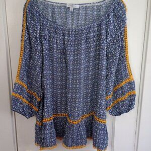 Fever  embroidered women's top size 1X